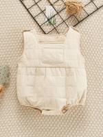 Plain Sleeveless Apricot Square Neck Baby  Mom 9722