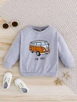 Graphic Apricot Casual Baby  Mom 5291