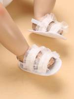  Apricot Ruffle Baby Sandals 8626