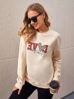  Regular Fit Round Neck Casual Maternity Sweatshirts 7662