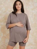  Apricot Plain Maternity 4956