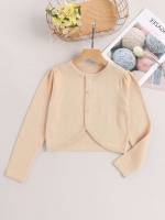 Long Sleeve Apricot Girls Cardigans 7926