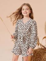  All Over Print Belted Short Kids Clothing 6617