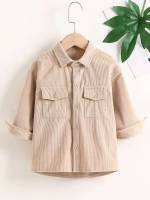 Plain  Long Sleeve Toddler Boys Clothing 4874