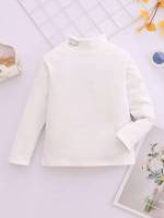 Long Sleeve Cartoon Casual Apricot Toddler Girls Tops 746