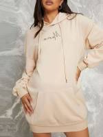  Hooded Embroidery Letter Maternity Sweatshirts 1037