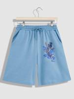 Apricot Regular Fit Animal Street Men Shorts 5072