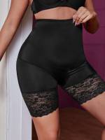 Contrast Lace  Plain Women Plus Intimates 424