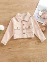  Pocket Regular Fit Toddler Girl Jackets 737