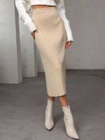 Long Elegant Women Sweater Skirts 2188