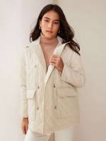 Regular Fit Casual Lapel Women Outerwear 542