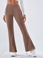 Apricot Plain Elegant Women Bottoms 68