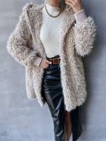  Hooded Long Sleeve Women Faux Fur Coats 4465