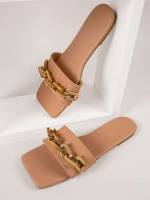  Plain Women Flat Sandals 5473