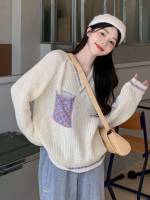 Casual Regular Fit V neck Long Sleeve Women Knitwear 186