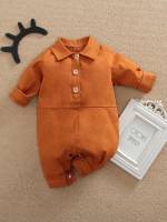 Button Front  Long Sleeve Baby Clothing 7262