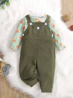 Regular Fit Cartoon Round Neck Baby Sets 7119