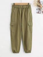  Cropped Army Green Kids Clothing 8283