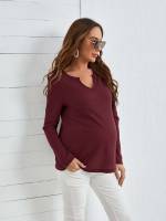  Casual Long Sleeve Maternity 9948