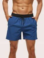  Drawstring Men Beach Shorts 5204