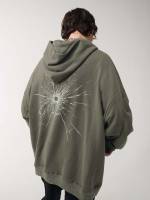 Oversized  Army Green Men Clothing 382