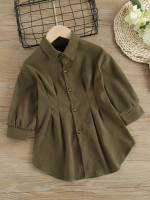  Short Army Green Toddler Girls Clothing 906
