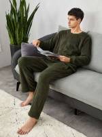  Long Sleeve Round Neck Men Loungewear Sets 3753