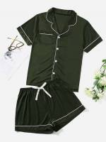  Pocket Plus Size Pajama Sets 2621