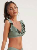 Cute Plain Women Bikini Tops 7751