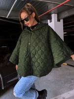  Casual Plain Army Green Women Sweatshirts 325