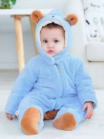  Colorblock Long Sleeve Baby Blue Baby Clothing 6416