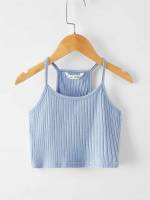  Spaghetti Strap Slim Fit Baby Blue Girls Clothing 558