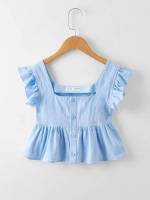 Crop Cute Plain Girls Clothing 59