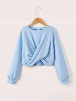  Casual Crop Long Sleeve Girls Sweatshirts 134