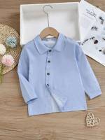  Long Sleeve Casual Collar Toddler Girls Tops 889