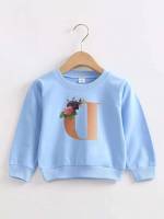  Regular Baby Blue Long Sleeve Toddler Girl Sweatshirts 1430