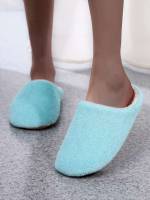 Fashionable Baby Blue Plain Women Shoes 379