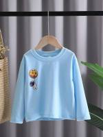 Casual Long Sleeve Regular Fit Cartoon Toddler Boy T-Shirts 8283