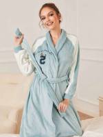 Baby Blue Slogan  Underwear  Sleepwear 8802