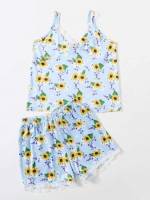  Floral Sleeveless Kids Underwear  Sleepwear 497