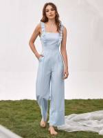  Long Ruffle Women Jumpsuits 916