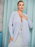 Casual Long Sleeve Short Plus Size Knitwear 709