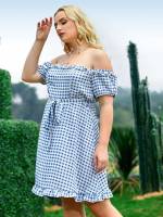  Boho Short Short Sleeve Plus Size Dresses 882