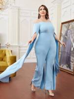 Regular Fit Long Sleeve Glamorous Long Plus Size Jumpsuits 385