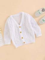  Regular Fit Button Front Casual Baby Cardigans 7693