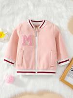 Letter Regular Patched Baby Pink Baby  Mom 2481