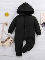  Button Front Plain Baby Onesies 863