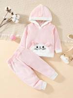 Baby Pink Regular Fit Casual Baby Sets 4543