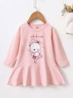 Baby Pink Round Neck Long Sleeve Baby  Mom 846