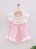  Colorblock Baby Pink Regular Fit Baby Knitwear 30
